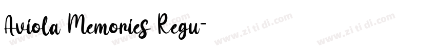 Aviola Memories Regu字体转换